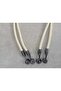 70 cm Braided with Leather-Look Black Metal Sleeves and Bag Double Handles - 4