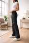 Christiana Stretch Fabric Women's Black Ripped Super High Waist Loose Leg Pants Denim Loose Fit Palazzo Pants - 5