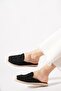 Samteder Medium Large Flower Braided Women's Slipper Black - 2