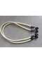 70 cm Braided with Leather-Look Black Metal Sleeves and Bag Double Handles