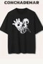 Iron Man Printed Premium Oversized Cotton Lu T-Shirt