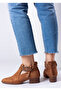Vera Women's Suede Shoes Buckled Ankle Strap Back Zipper Daily Comfortable Short Heeled Boots - 6