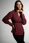 Wenta Slim Fit Battery Detail Double-Breasted Single Button Long Sleeve Women's Shirt - White - 4