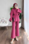 Double Hijab Top and Bottom Set