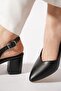 Malites Flat Dova Back With Scarf Women's Shoes Black Skin - 3