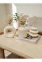 Modern Minimal Set of 3 Decorative Vase – 10 cm – Tabletop Living Room Object (Flowers Excluded)