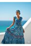 Elegant Authentic and Bohemian Gipeli Standard Size Imported Silk Maxi Dress Comes in Sizes 36-44. - 3