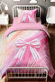 Pink Bow Patterned Single Baby Kids Bedding Set - 2