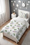Little Dragons Patterned Single Baby Kids Bedding Set - 3
