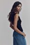 Draped jersey vest top - 4
