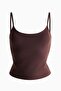Integral-bra sports strappy top with SoftMove™
