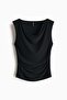 Draped jersey vest top - 5