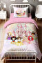 Fairy Tale Castle Princesses Patterned Single Baby Kids Bedding Set - 2
