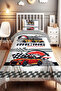 Speed Passion Patterned Single Baby Kids Bedding Set