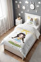 Cute Girl with Daisy Patterned Single Baby Kids Bedding Set - 3