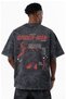 Spider-Man Superhero Spiderman Printed Unisex Oversized Vintage Washed T-Shirt