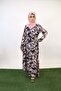 Zahri - Sublime floral Chiffon fully lined Maxi dress with diagonal cut hem and paired belt