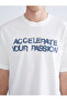 Lcw Crew Neck Printed Combed Cotton Men's T-Shirt - 3