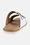 Men Adjustable Slip On Arabic Sandal, White - 3