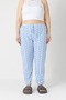 Large Size Cotton Pack Thin Breathable Fabric C Striped Heart Detail Pajama Bottoms - 3