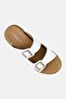 Men Adjustable Slip On Arabic Sandal, White - 4