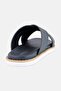 Men Slip On Cross Strap Arabic Sandals, Dark Grey - 4