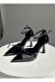 Heeled Flat and Crocodile Patterned Evening Dress Shoes 8.5cm -Feli̇syabuti̇k - 3