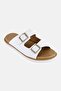 Men Adjustable Slip On Arabic Sandal, White