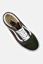 Women Old Skool Lace Up Skateboarding Shoes, Olive - 2