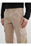 Xside beige standard fit men's cargo pants - 3