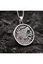 Reversible Uses Stainless Steel Norse Gothic Design Viking Wolf Necklace - 3