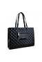 Black Quilted Patterned Women Shoulder Bag |   Black Mt1525 - 6