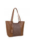 Vizon Textured Panel Shoulder Bag |   Mink Mt1589 - 5