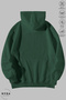 Unisex Hoodie Long Sleeve Scorpio a Crepe Printed Hooded Brushed Inside Oversized 100% Cotton Combed Cotton Sweatshirt - 7