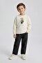 Mow Kids Boys' Comfortable Fit Gabardine Pants with Elastic Waist