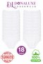 Women's 100% Cotton 18-Piece Heart White High-Waist Briefs - 2