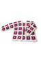 Purple Crochet Square Motif Y Wool Cardigan - 2