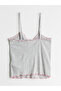 Gathered V-Neck Pajama Top - 3