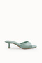Gemma Flora Women's Thin Heeled Slippers 00122604 Water Green Rustic - 7