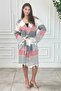 Bohemian Striped Tasseled Unisex Peshtamal Robe - Pool and Beach Robe - Hooded - 4