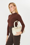 Leather Locks, Belt Detail Multi-Compartment Premium Quality Large Size (20X35) Women's Handbags and Shoulder Bag - 6
