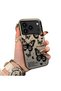Silicone Edge Hard Back Anti Fall Phone Case Butterfly Patterned Compatible with iPhone 17 Pro - 3