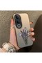 Silicone Edge Hard Back Anti Fall Phone Case Compatible with Vivo V50 Lite Floral Print - 2