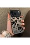 Silicone Edge Hard Back Anti Fall Phone Case Butterfly Patterned Compatible with iPhone 17 Pro - 2