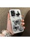 Silicone Edge Hard Back Anti Fall Phone Case Butterfly Patterned Compatible with Redmi Note 12 Pro 5g - 2