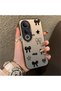 Silicone Edge Hard Back Anti Fall Phone Case Compatible with Vivo V50 Lite Bow Tie Patterned - 2