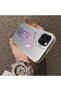 iPhone 12 Pro Max Compatible Silicone Edge Hard Back Anti-Fall Phone Case Floral Print - 3