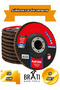 120 Grit Palm Grinding Flap Disc Sandpaper 115 X 22 mm 10 Pcs - 2