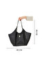 Leather Yavru Bag Piece Lock Detailed Premium Quality Large Size (30X40) Women's Shoulder Bag - 8