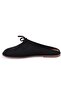 Dza07-1048F16 Black Suede Flat Heel Women's Slipper - 3